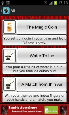 Magic Tricks android App screenshot 1